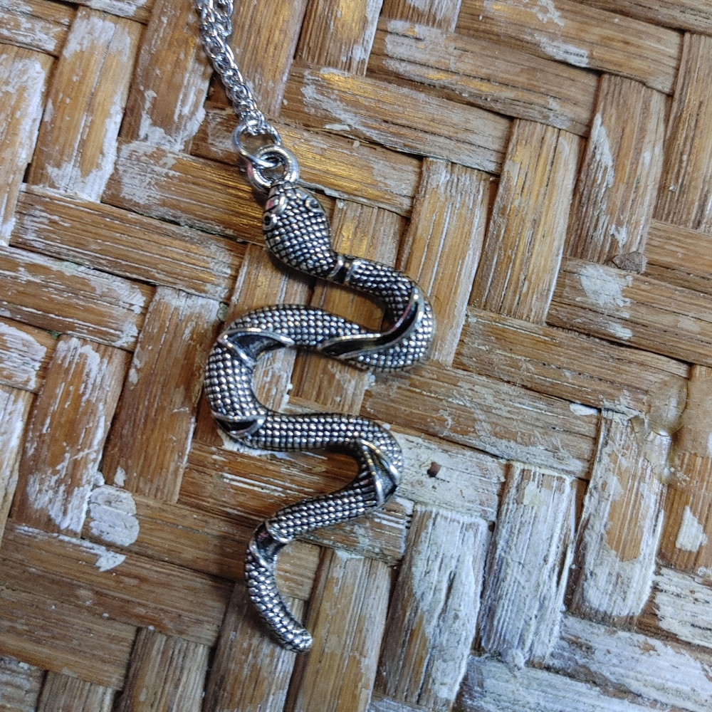 Silver Snake Necklace - Picture 3 of 3